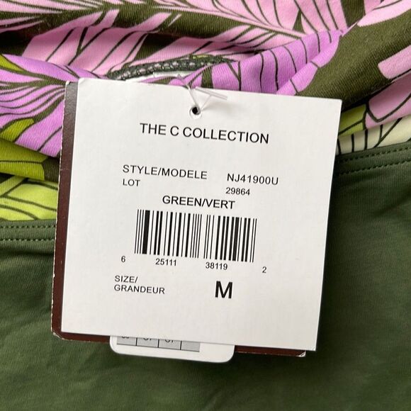 The C Collection By Christina Womens Swimsuit Skirt‎ Stretch Green Size Medium - Picture 3 of 7
